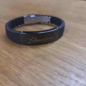 Bracelet de L'Alliance Humaine 2020 (Latex) Large Noir