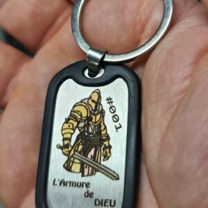 Plaque armure de dieu homme (dogtag) – Image 3