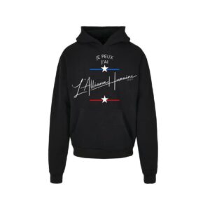 Sweat à capuche Noir "Je peux j'ai..."